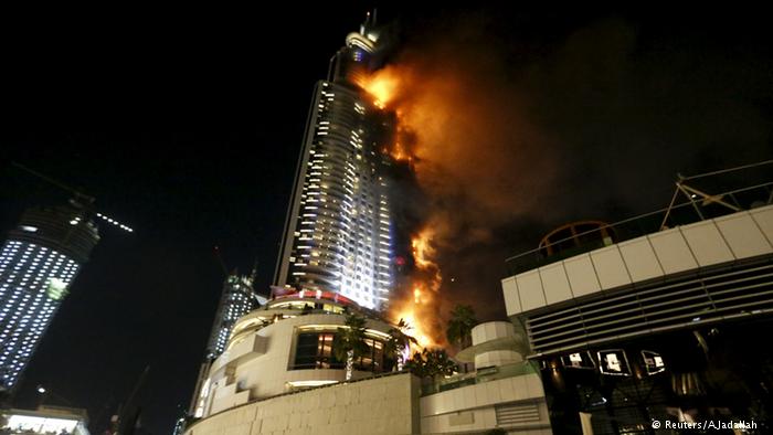 Fire engulfs Dubai hotel ahead of New Year celebrations