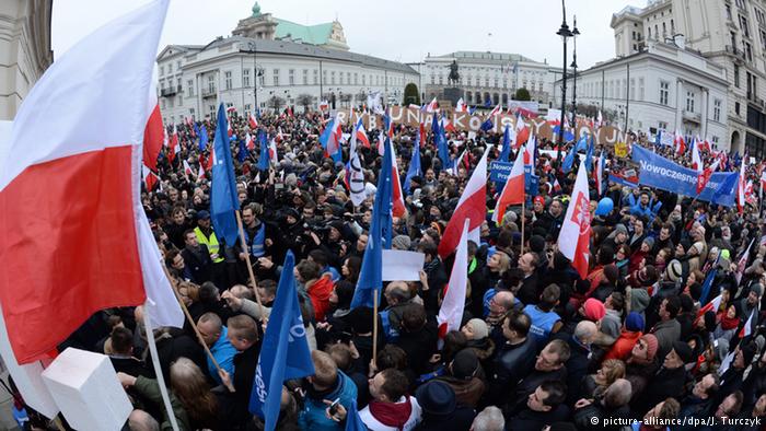 Protests as Poland rejects top court ruling