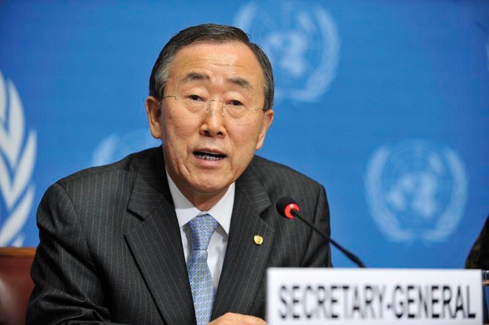Ban Ki-moon, à propos de la réunion des présidents azerbaïdjanais et arménien 