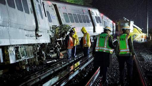 New York: déraillement d`un train, 76 blessés