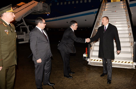 Ilham Aliyev arrives in Belgium for working visit