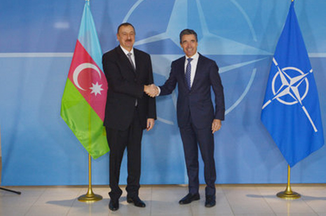 Azerbaijani President Ilham Aliyev meets NATO Secretary General in Brussels PHOTO