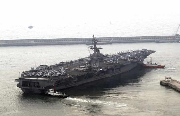 U.S. Navy sends strike group toward Korean peninsula