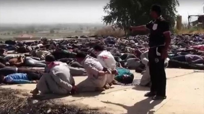 Daesh difunde nuevas fotos de masacre de 1700 militares iraquíes