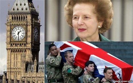 Margaret Thatcher Peacefully Laid to Rest-VIDEO