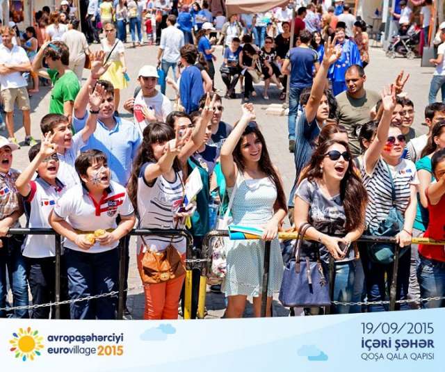 NATO presentation stand at EuroVillage festival in Baku