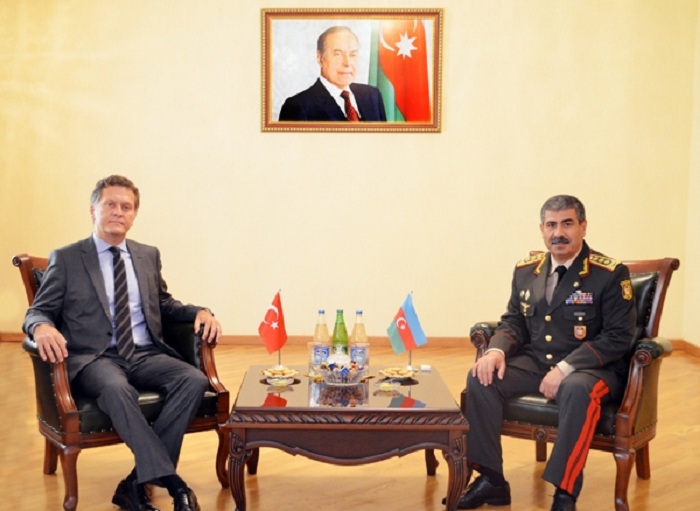 Azerbaijan`s Defense Minister receives Turkish ambassador