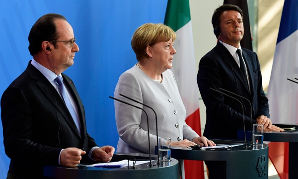 Après le Brexit, Allemagne, France et Italie proposent une "nouvelle impulsion" pour l`UE