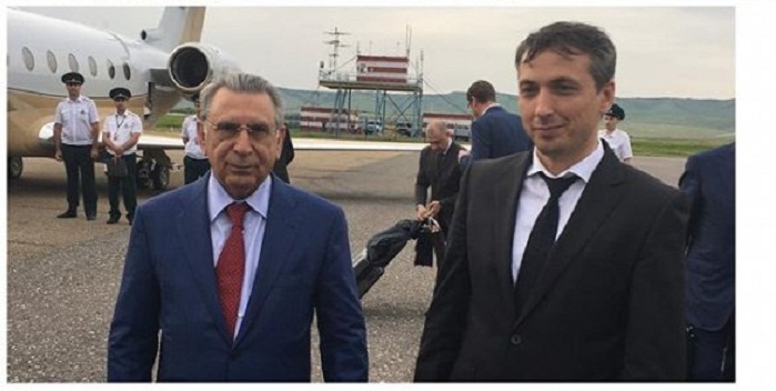 Ramiz Mehdiyev arrives in Chechnya