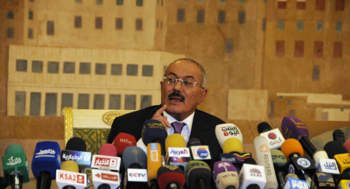 Des images du corps présumé de Saleh publiées sur le Web