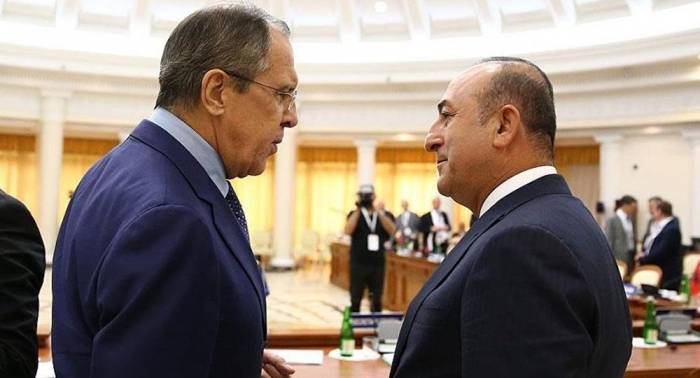 Lavrov Çavuşoğlu ilə Suriyanı müzakirə edib Lavrov Çavuşoğlu ilə Suriyanı müzakirə edib