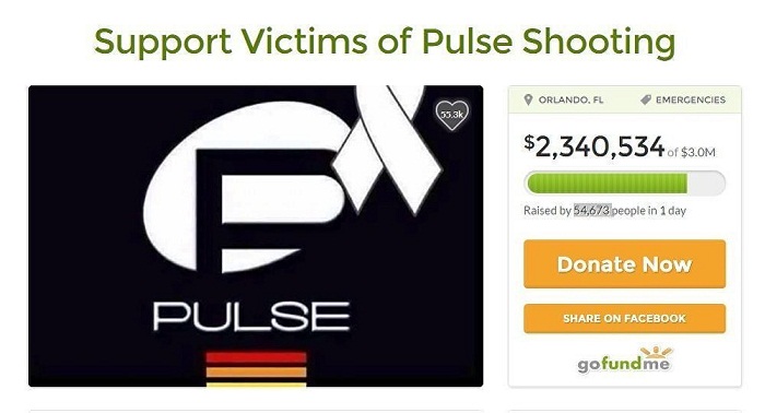 2 millions de dollars pour les victimes d`Orlando collectés en une journée