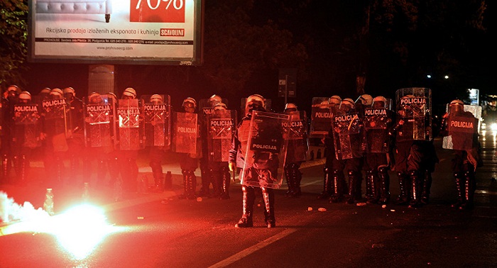 Six Policemen, Two Civilians Injured at Montenegro Opposition Rally