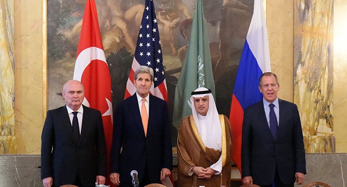 Russian, Saudi, US, Turkish top diplomats will discuss Syria thursday