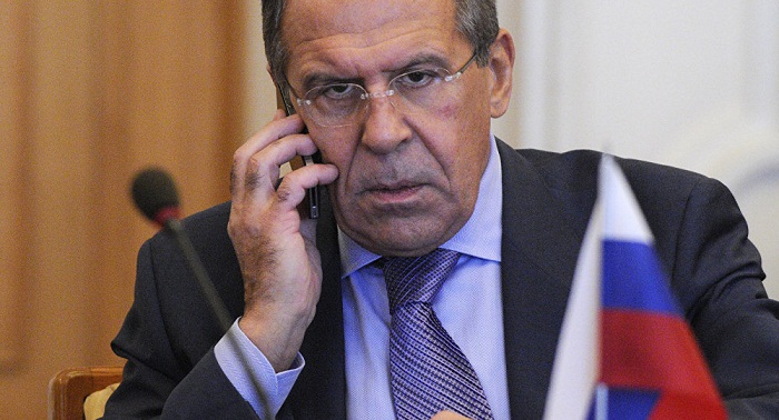 Lavrov discusses Syrian crisis with Turkish Foreign Minister