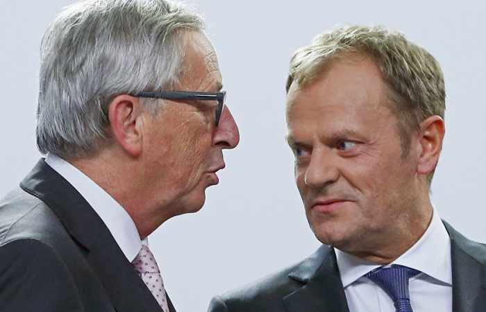 Juncker says Trump confused him with Tusk