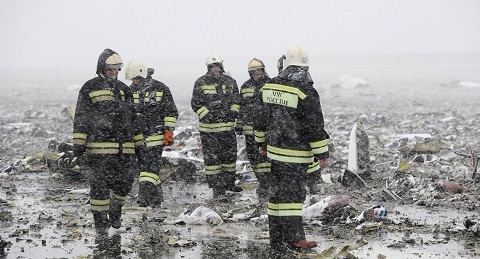 Voice recorder found at FlyDubai Boeing crash site in Rostov-on-Don 