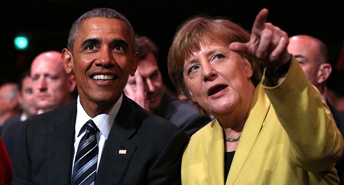 Obama discusses NATO`s next moves in Iraq with Merkel 