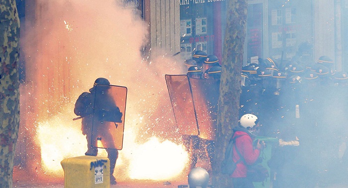 French authorities detain 18 over May Day demonstrations