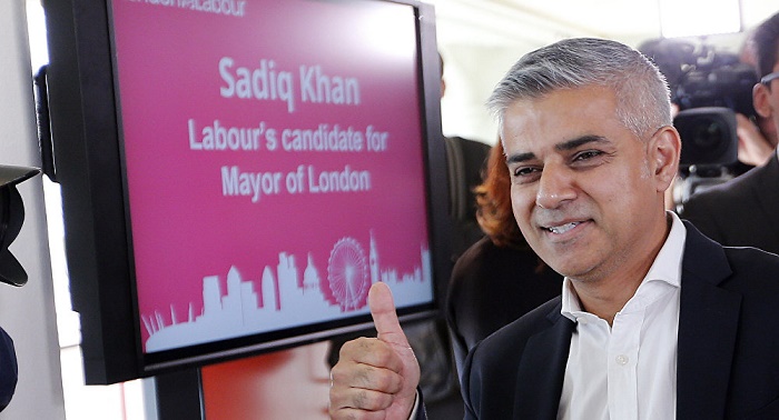 UK Labour Party`s Khan elected as London Mayor