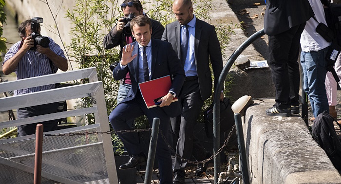 French Economy Minister Macron resigns, Finance Minister to head both ministries