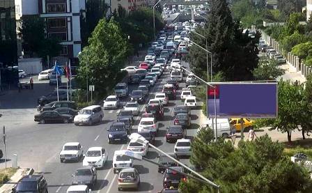 Bakıda tıxac var - sürücülərə xəbərdarlıq, FOTOLAR
