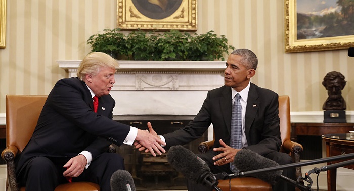 Obama `Encouraged` by  meeting with President-elect Trump 