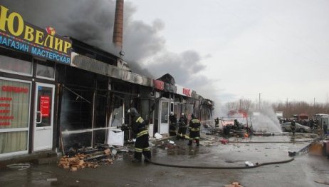 Rusiyada bazarı yanan azərbaycanlı sahibkar saxlanıldı