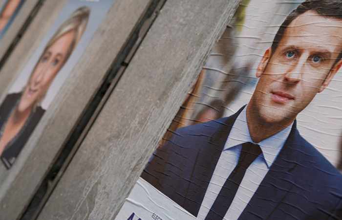 Macron expected to win run-off against Le Pen with 61% of votes