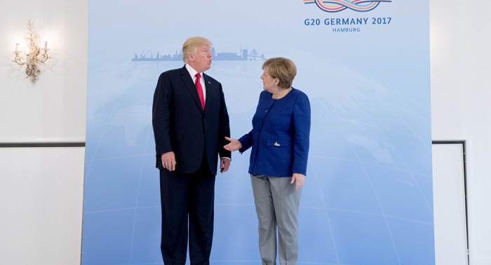 Trump praises Merkel for organizing G20 summit despite protests in Hamburg