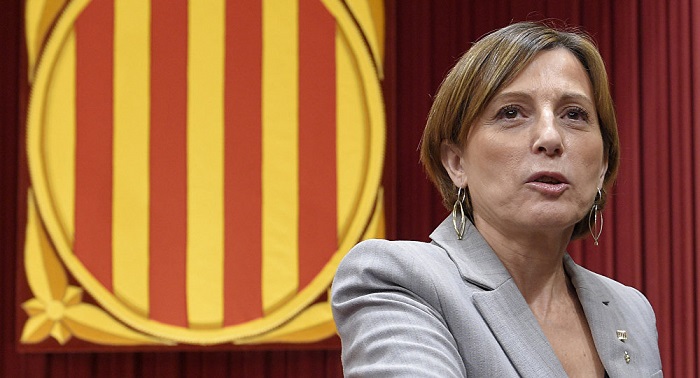 Presidenta del Parlamento catalán denuncia una persecución política