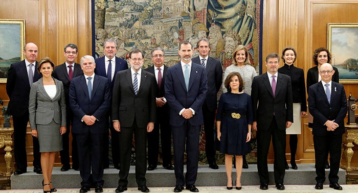 Los ministros del nuevo Gobierno de Rajoy juran su cargo ante el Rey Felipe VI  