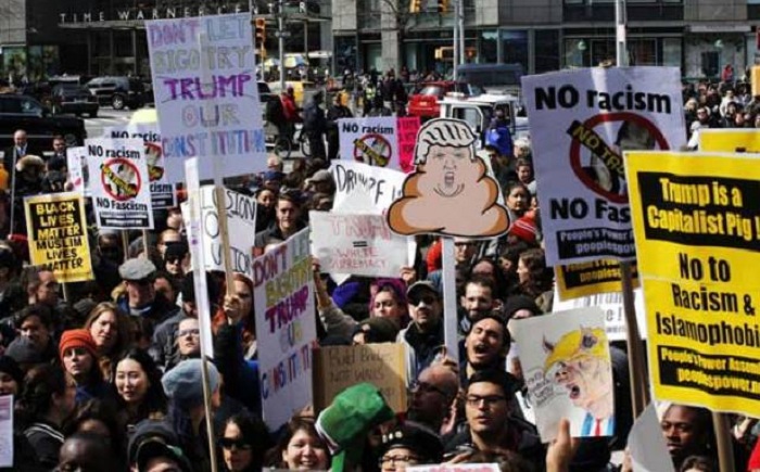 Anti-Trump protests across US - VIDEO