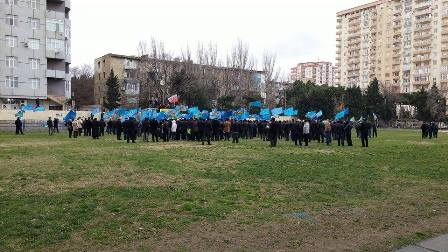 Müxalifət Müsavatı meydanda tək qoydu - (FOTOLAR)