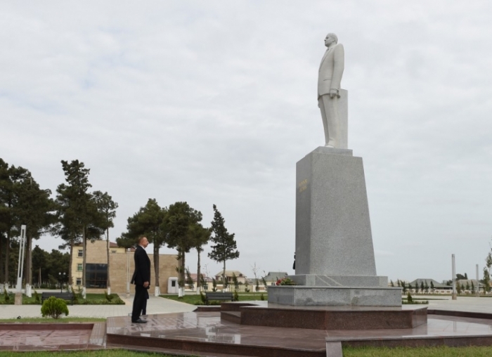 President Ilham Aliyev visits Neftchala district, attends several openings - UPDATED

