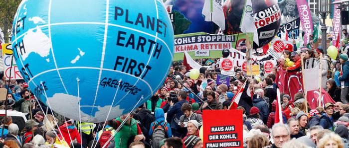 COP23: Manifestation allemande contre le réchauffement