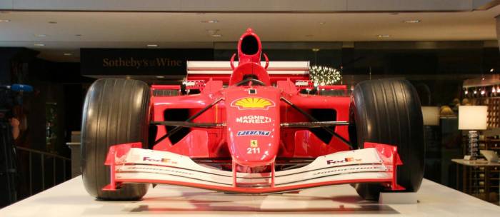 Une Formule 1 de Schumacher adjugée 7,5 millions à New York