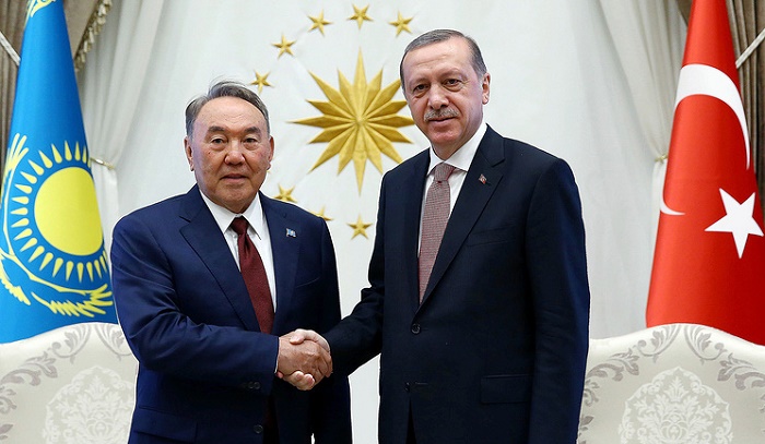 Nazarbayev, Erdogan discuss bilateral relations over phone