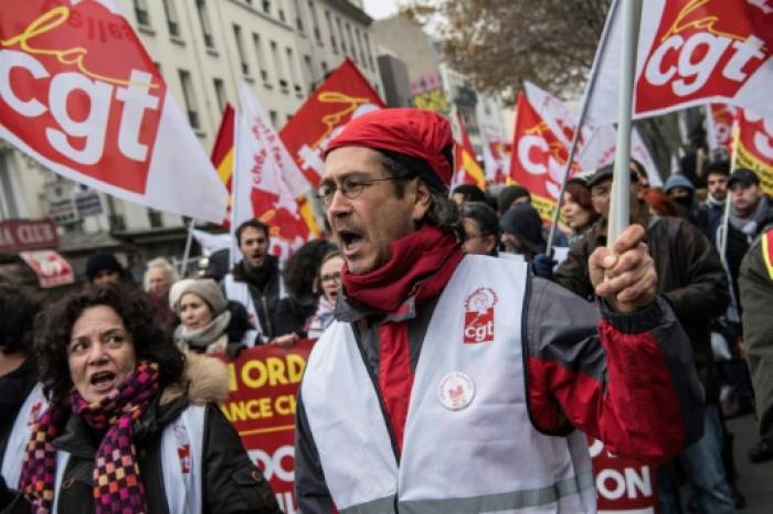 France: Manifestation à Paris contre le chômage