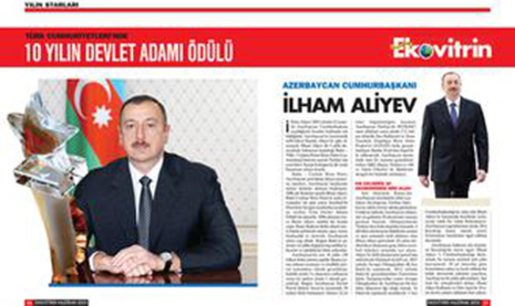 Azerbaijani president to receive `President of Decade` award in Istanbul