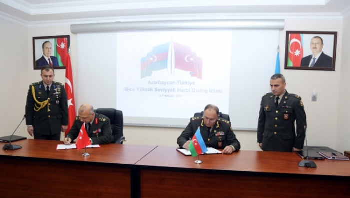 Protocol signed at 10th meeting of Azerbaijan-Turkey High-Level Military Dialogue
