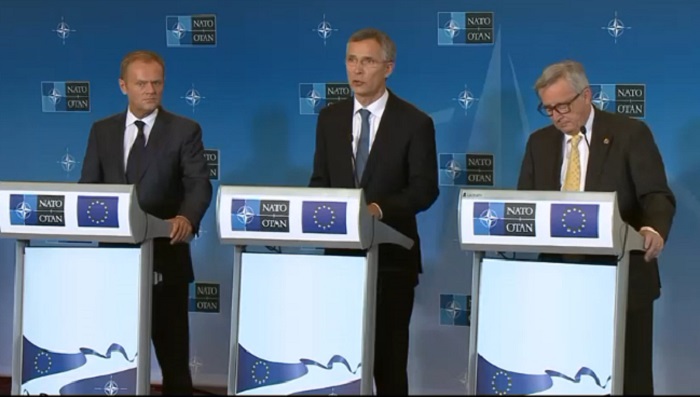 NATO Secretary General, EU leadership sign joint declaration
