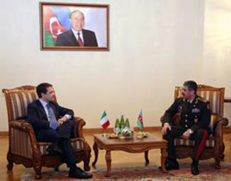 Azerbaijani Defense Minister meets German and Italian ambassadors