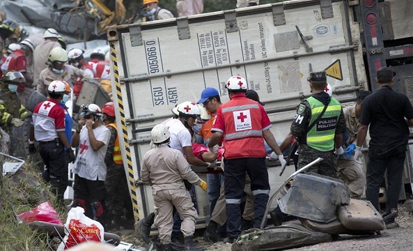 Honduras : 17 morts et 35 blessés dans une collision sur une autoroute