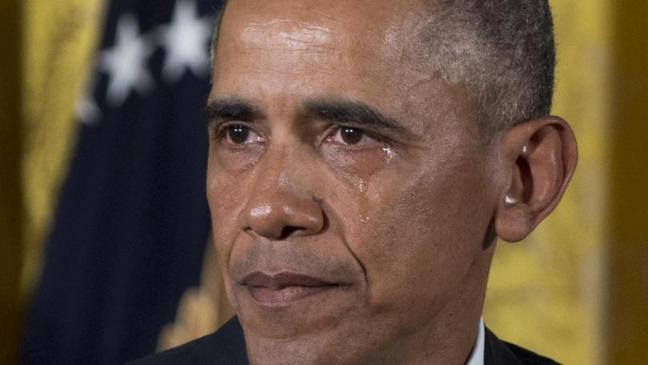 Tearful Obama outlines new gun controls - VIDEO