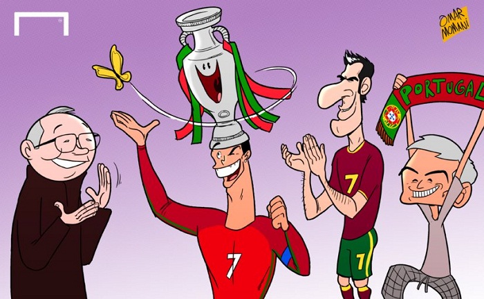 Euro 2016: la victoire du Portugal - CARICATURE