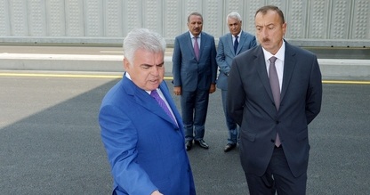 İlham Əliyev yol açılışında - FOTOLAR