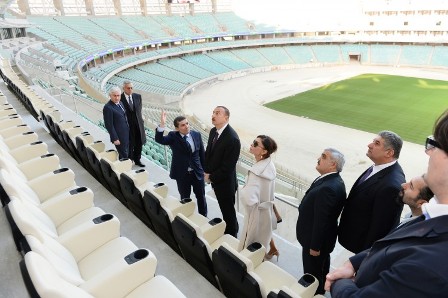 İlham Əliyev Olimpiya stadionunda