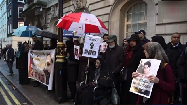 Sit-in devant l’ambassade saoudienne à Londres