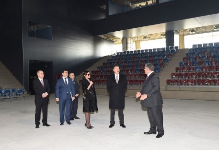 Prezident xanımı ilə Bakı İdman Sarayında - FOTO